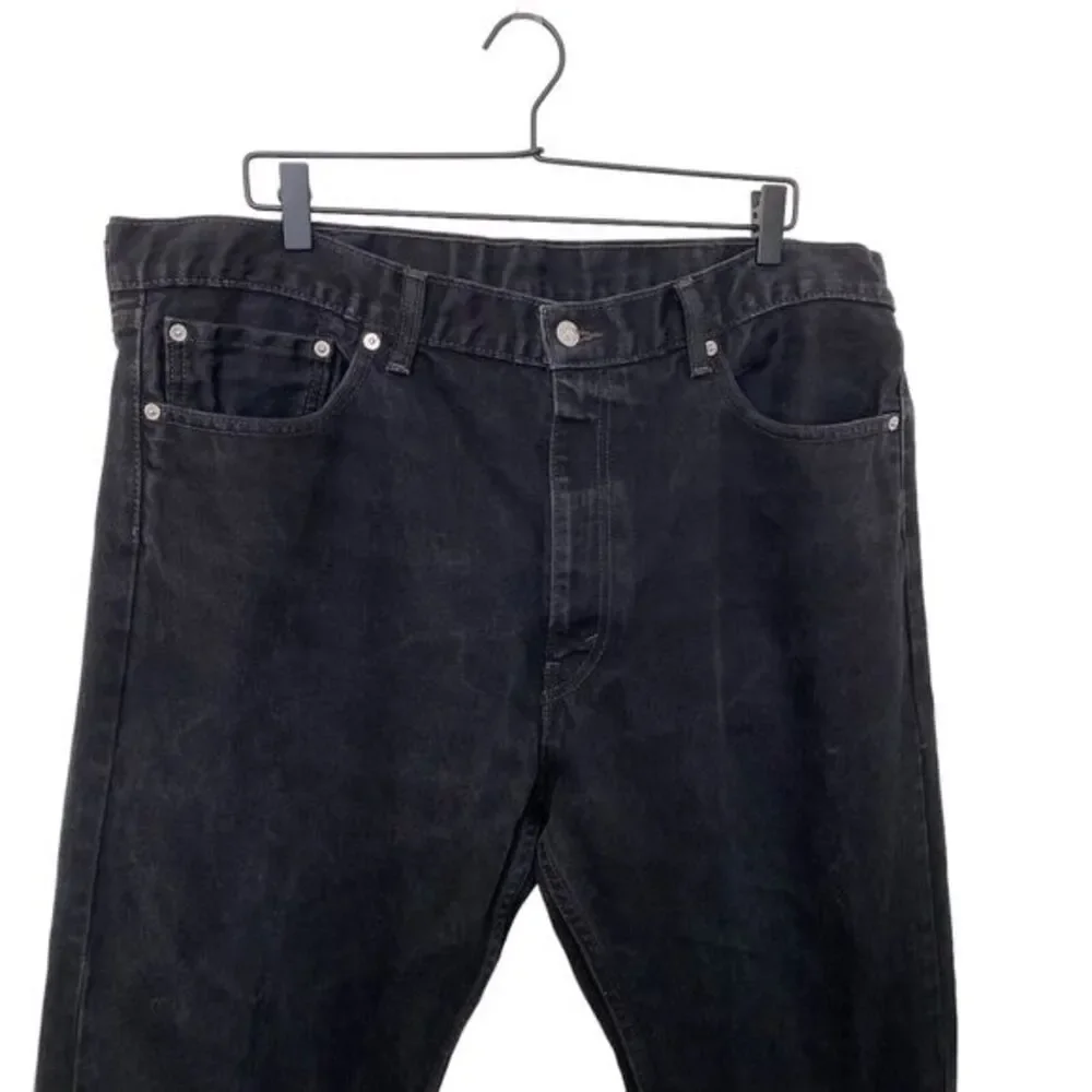 Levi's 505 Jeans Mens Size W40 L 34‎ Black Straight Relaxed Fit 32
